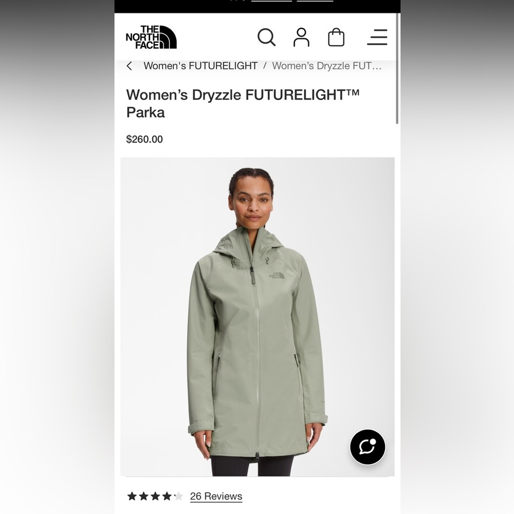 North Face Dryzzle Futurelight Parka Goblin Blue